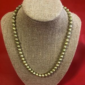Akoya Pearl Necklace Silver Setting